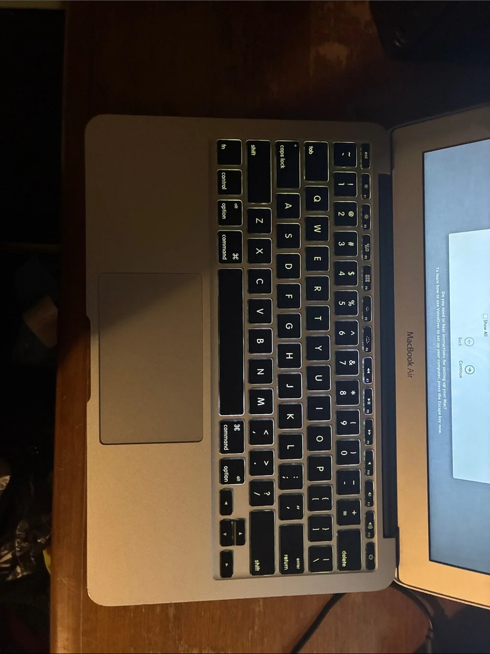 Apple MacBook Air 11” in Silver with Backlit Black Keyboard